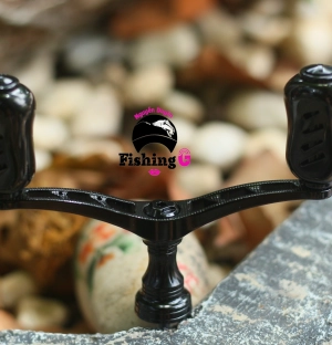 Tay quay đôi độ núm TITAN gắn máy câu SHIMANO