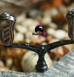 Tay quay đôi độ núm TITAN form to gắn máy câu SHIMANO