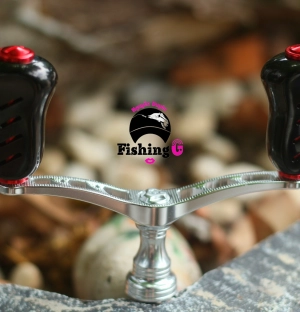 Tay quay đôi độ núm TITAN form to gắn máy câu SHIMANO