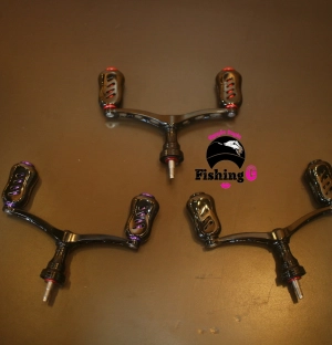 Tay quay đôi độ núm TITAN gắn máy câu SHIMANO