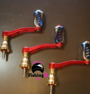 Tay quay đơn độ núm TITAN gắn máy câu SHIMANO