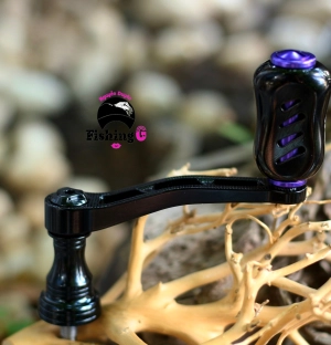 Tay quay đơn độ núm TITAN gắn máy câu SHIMANO