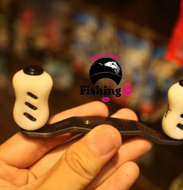 Tay quay cong CARBON máy ngang độ núm mạt chược