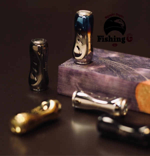 Núm tay quay máy câu cá. Núm tay quay dang nhỏ gọn. Reel Handle Knob Titanium Alloy spinning / casting
