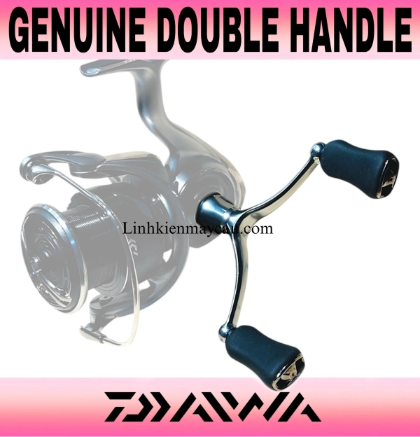 Tay quay đôi máy đứng Daiwa. Double handle Daiwa