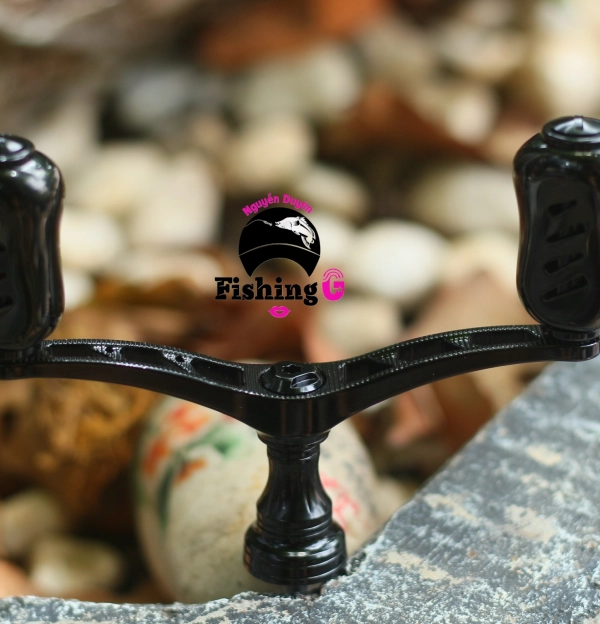 Tay quay đôi độ núm TITAN gắn máy câu SHIMANO