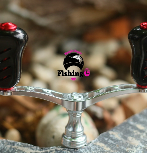 Tay quay đôi độ núm TITAN form to gắn máy câu SHIMANO