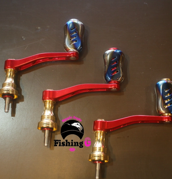Tay quay đơn độ núm TITAN gắn máy câu SHIMANO
