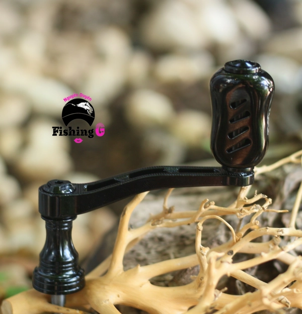 Tay quay đơn độ núm TITAN gắn máy câu SHIMANO